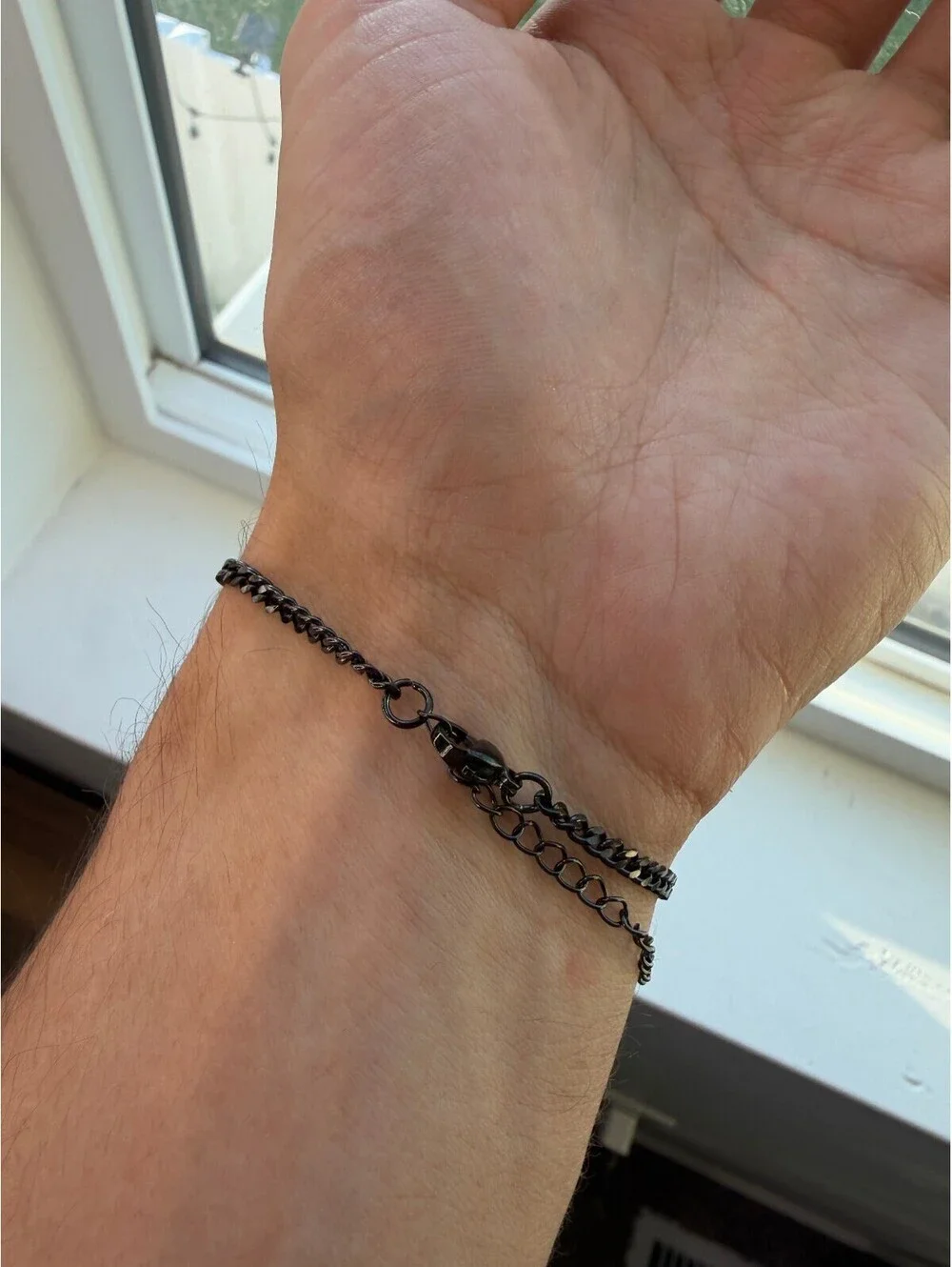 Black Chain Link Bracelet A-80